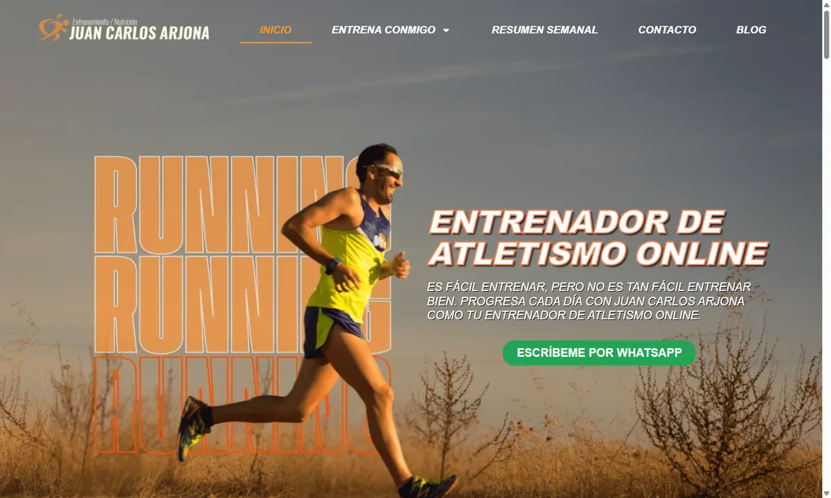 Web de Juan Carlos Arjona diseñada por JC Páginas Web