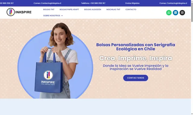 Web de Inkspire diseñada por JC Páginas Web