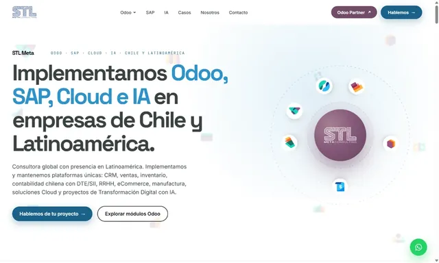 Web de STL Meta Consulting diseñada por JC Páginas Web
