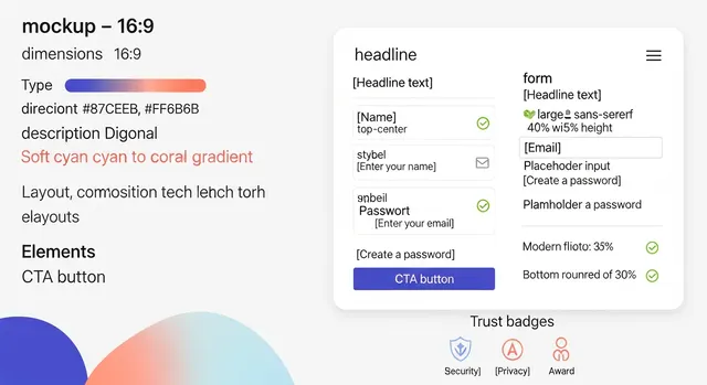 Landing page de captación de leads: checklist de 15 elementos — landing captación leads · JC Páginas Web